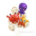 Star Fish Octopus Dolphin Crab Foil Ballons